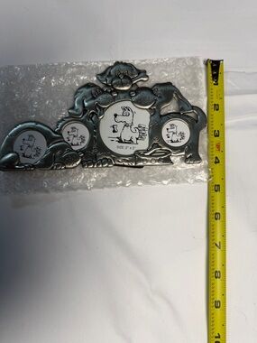 Playful Dog-Themed Wall Mirror in Silver